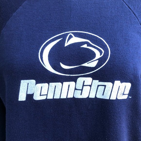 Vintage 80s Penn State Crewneck Crew Neck Sweatshirt Pullover Signal USA S/M - Picture 9 of 17
